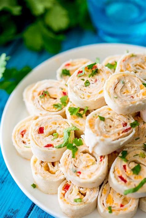 Vegetarian Mexican Pinwheels A Great Vegetarian Snack Perfect For
