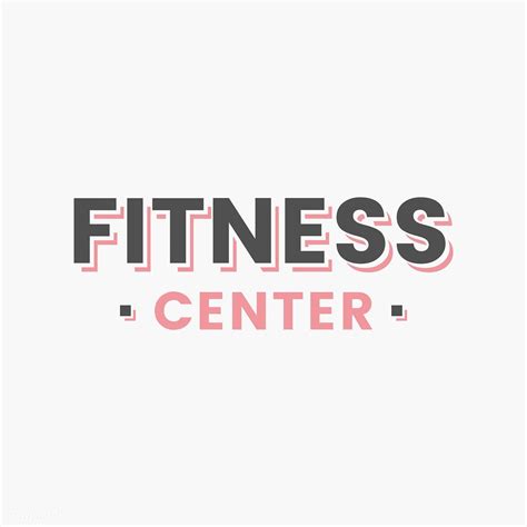 Fitness Center Logo Badge Vector Free Image By