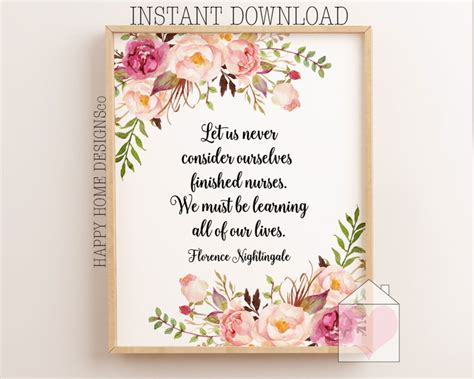 Florence Nightingale Quote Printable Nurse Quote Print Gift For Nurse