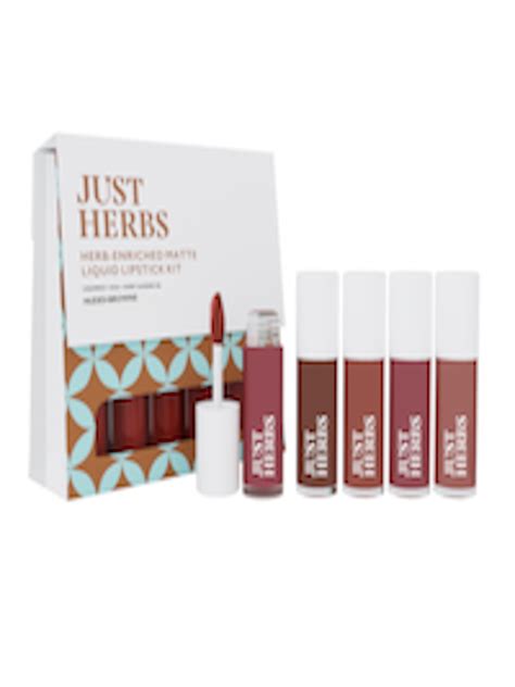 Buy Just Herbs Mini Herb Enriched Matte Liquid Lipstick Kit Set Of 5