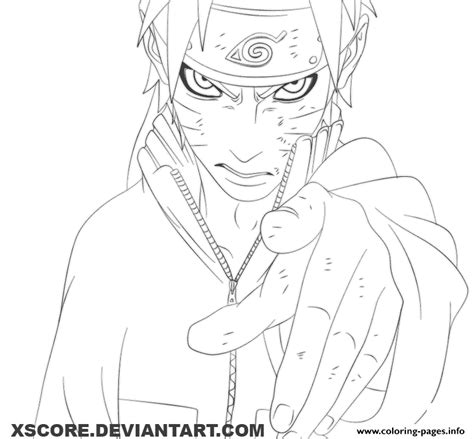 Naruto Uzumaki 652 Coloring Page Printable