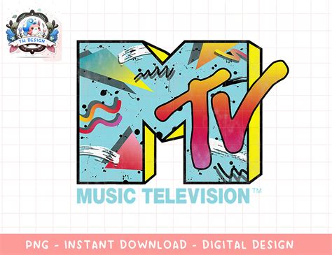 Classic Mtv Logo 80s Print Design Png Digital Download Ins Inspire