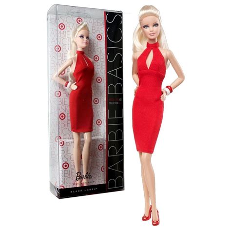 Barbie Basics Model No Collection Red Series Platinum Blonde Red