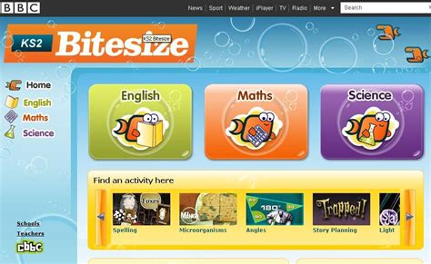 Bbc Ks Bitesize Activities In Math Science And English Teaching Technology Reading Games