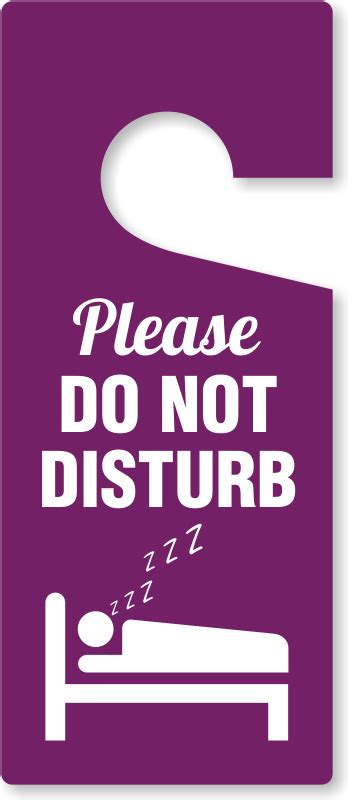 Please Do Not Disturb Door Sign Printable