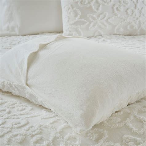 Sabrina 3 Piece Tufted Cotton Chenille Duvet Cover Set And Reviews Easy