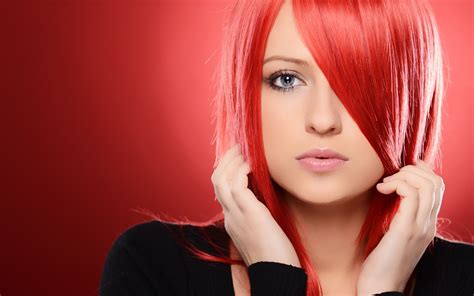 wallpaper menghadapi wanita si rambut merah model rambut panjang penyanyi rambut hitam