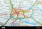 Road Map of Ipswich, England Stock Photo - Alamy