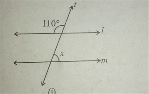 Would you be interested in this quiz? find the value of x in each of the following figure if l ...