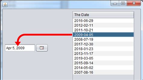 Dateformat has predefined 4 styles which can be used for quick formatting. Java - Get Date From JTable And Show It In JDateChooser ...