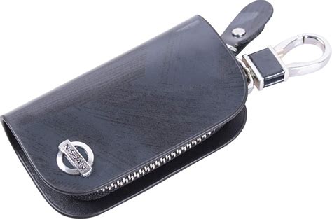 Car Key Cover For Nissan，luxury Leather Multifunctional Smart Key Chain