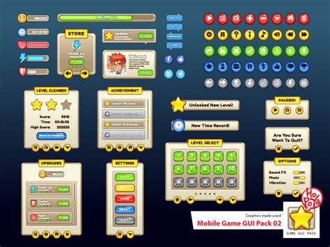 Mobile Game Gui Pack 02 Gamedev Market