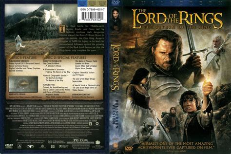 Lord Of The Rings The Return Of The King 2003 R1 Dvd Cover
