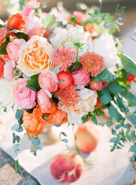 Peach Wedding Inspiration Full Of Color