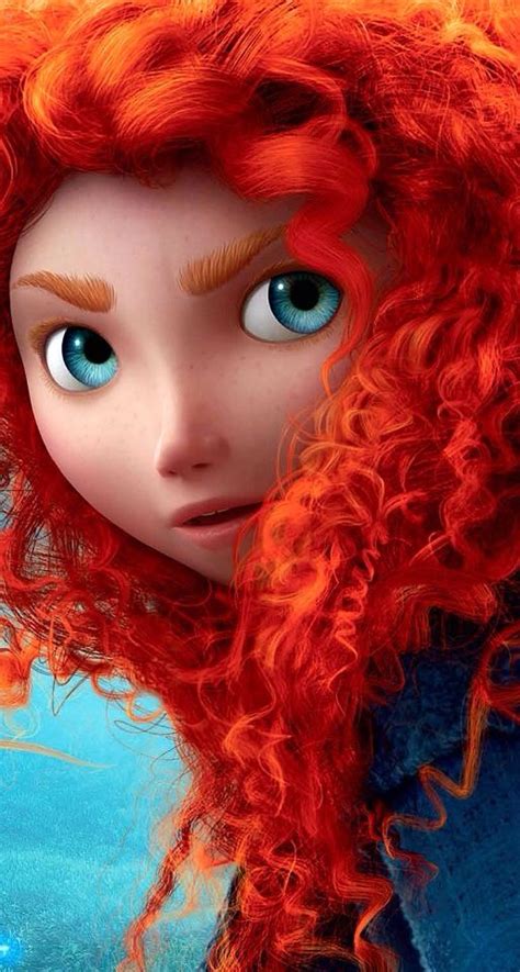 Merida Is The Princess Of Recessive Genes Look At Her Freckles Curly Hair Red Hair Blue
