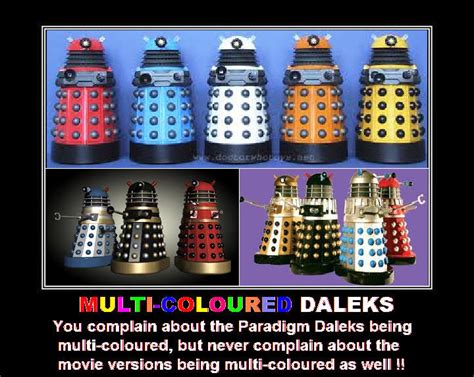 Doctor Who Multi Coloured Daleks By Doctorwhoone On Deviantart