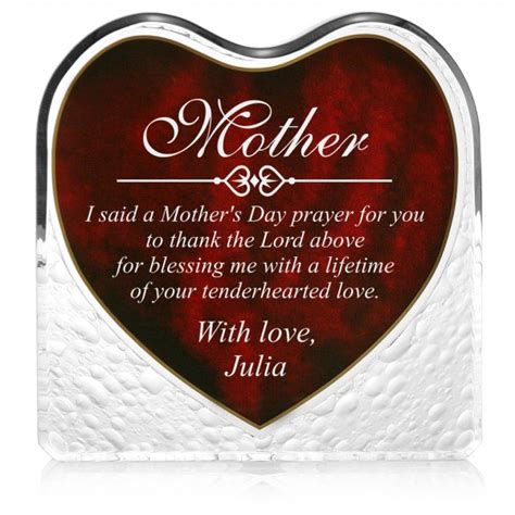 personalized mother s day heart plaque engraved plaque for mom