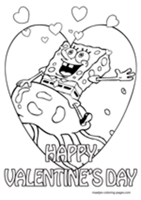 Special spongebob valentines day coloring pages give your love a free valentine's day coloring page on february 14. Special SpongeBob Valentines Day Coloring Pages for kids