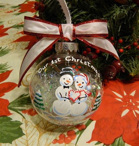 1st Christmas Personalized Couple Ornament Married Ornament Etsy Christmas Ts For Couples