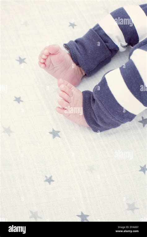 Babys Legs And Feet Stock Photo Alamy