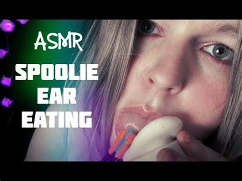 ASMR INTENSE Close Up Spoolie Nibbles Mouth Sounds Triggers No