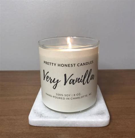 vanilla soy candle vanilla scented candle food candle soy candles handmade vanilla candle