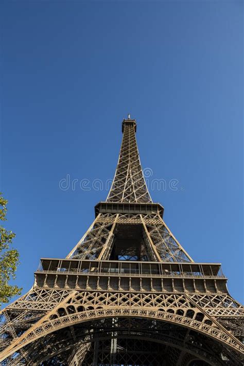 Low Angle View Of The Eiffel Tower Editorial Stock Photo Image Of