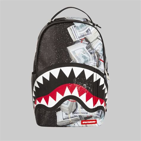 Sprayground Money Powder Shark Backpack Black Spiralseven