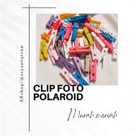 Jual Wooden Clip Penjepit Foto Polaroid Aesthetic Murah Shopee Indonesia
