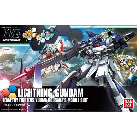 Bandai Gundam Build Fighters Try High Grade Lightning Gundam Model Kit Figure