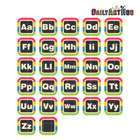 Alphabet Clip Art Set Daily Art Hub Graphics Alphabets And Svg