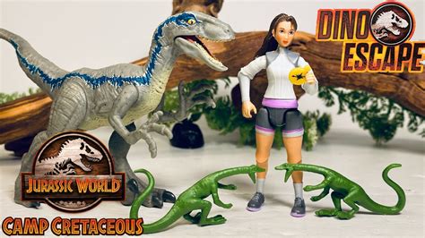 Mattel Camp Cretaceous Yaz And Velociraptor Blue Story Pack Review