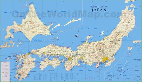 • two thoughtfully designed layouts: Japan tourist map