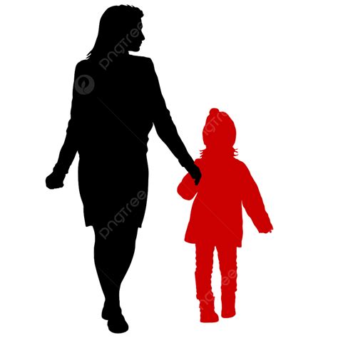 Silhouette De Famille Heureuse Sur Fond Blanc Png Une Contexte