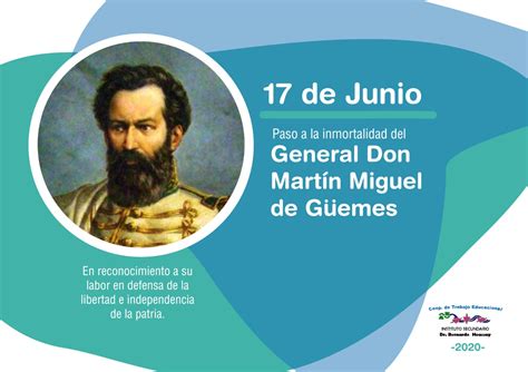 Fue declarado feriado este día diecisiete. 17 de Junio: Paso a la inmortalidad del General Don Martín ...