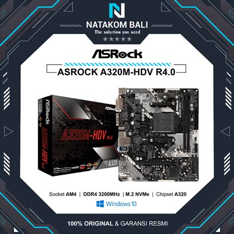 Jual Motherboard Asrock A320m Hdv R40 Shopee Indonesia