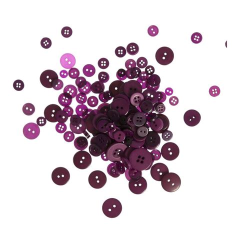 Purple Buttons Pack 50g Hobbycraft