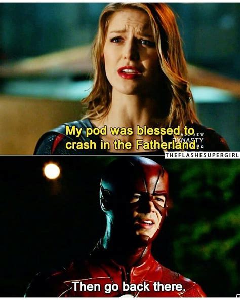 you tell her flash overgirl s evil factor was scary crisis on earth x crossover event flash