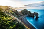 Durdle Door, Dorset beach, UK - Fonrimso/iStock/Getty Images Plus ...