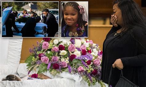 Mourners Weep Over Open Casket Of Slain 7 Year Old Jazmine Barnes As