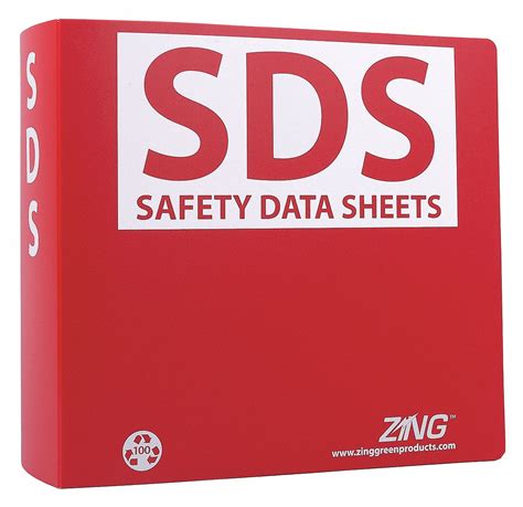 Sds Safety Data Sheets 3 In Binder Ring Size Sds Safety Data Sheets