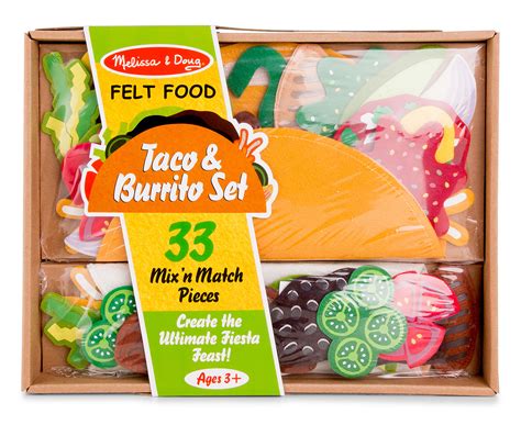 Melissa And Doug Felt Food Taco And Burrito Set Au