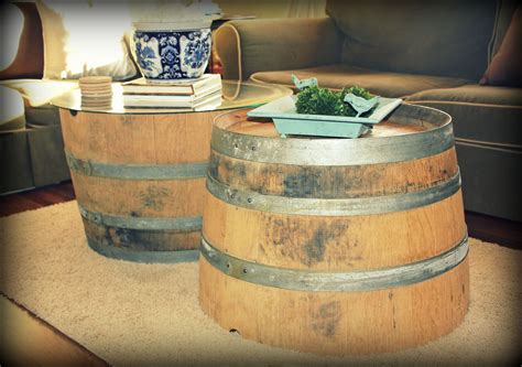 Double Dose Wine Barrel Coffee Tables Barrel Coffee Table Barrel