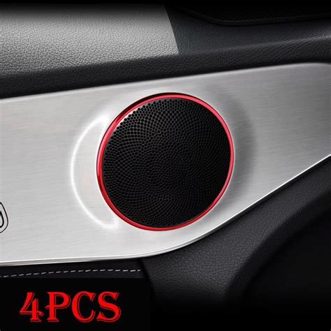 4pcs Car Styling Aluminium Alloy Car Audio Speaker Car Door Loud