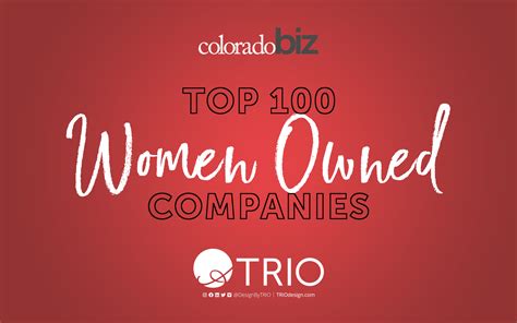 Trio Makes Top 100 Woman Owned Companies List Trio