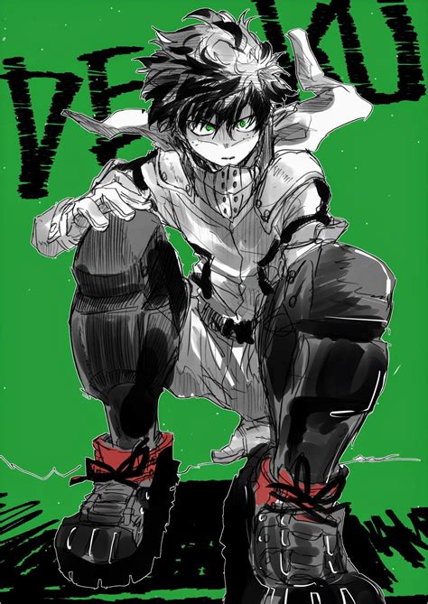 Izuku Midoriya My Hero Academia Fanart Manga Anime Animeboy Gg