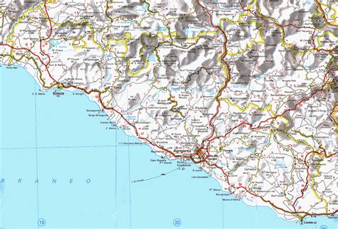 Map Of Agrigento Mappa Di Agrigento