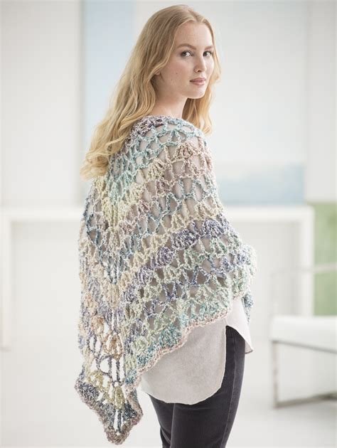 Triangle Shawl Lion Brand Homespun Crochet Projects Make Your Own
