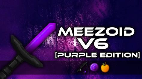 Meezoid V6 Purple Recolour Minecraft Pvp Resourcetexture Pack Youtube