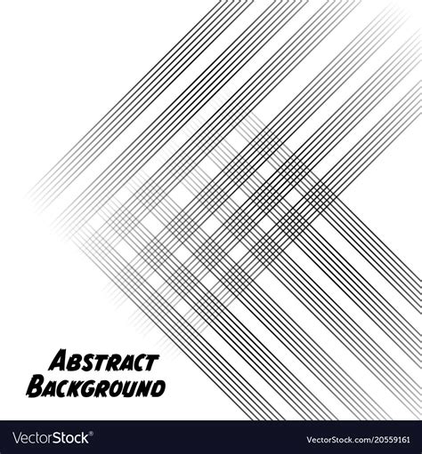 Black Abstract Lines White Background Image Vector Image